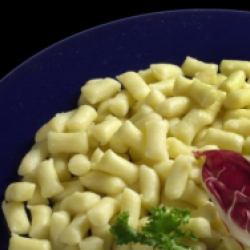 Tronchetti with raddichio sauce-Barone Ltd.